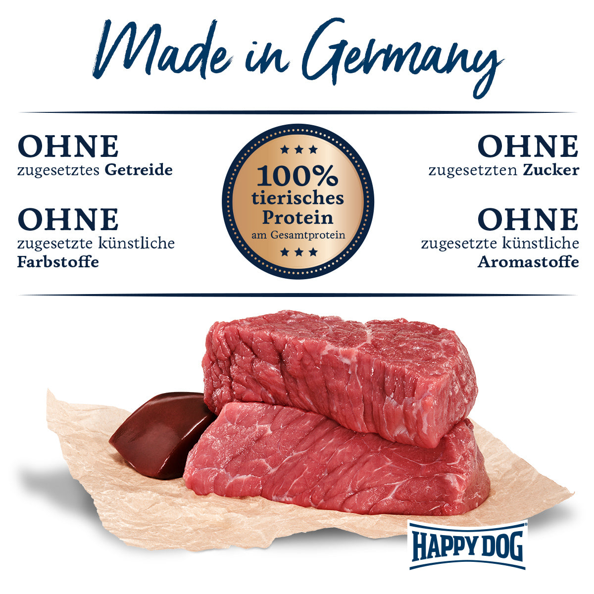 Happy Dog Sensible Pure Italy Büffel Pur 800 g