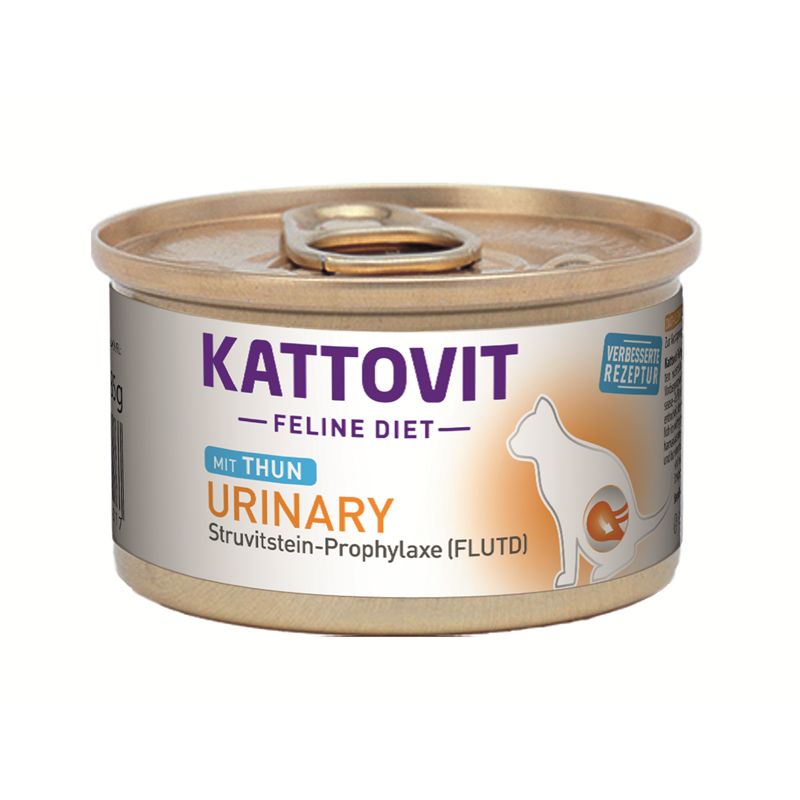 Kattovit Dose Feline Diet Urinary Thunfisch Struvitstein-Prophylaxe FLUTD (C-Rezeptur) 85g