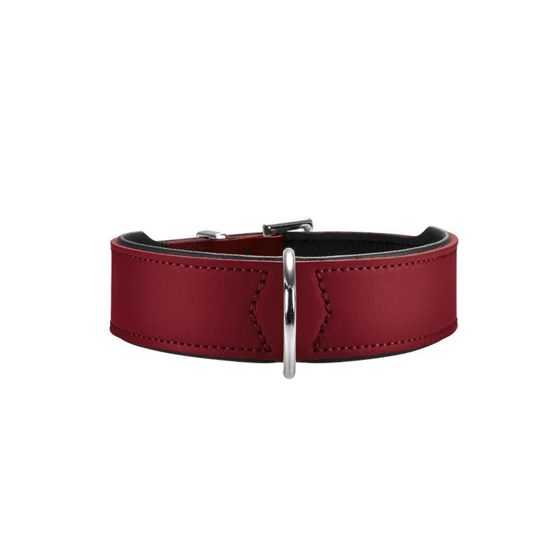 Hunter Halsband Basic 37 rot/schwarz 30 - 34,5cm/26mm