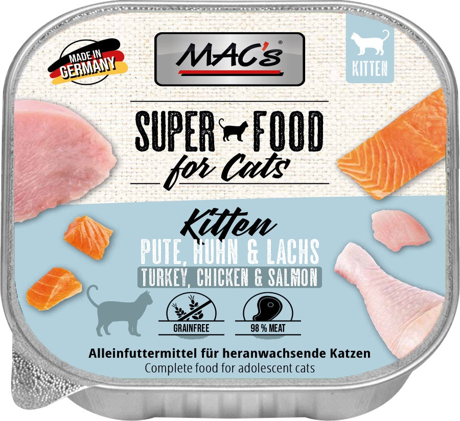 MACs Cat Kitten Pute, Huhn & Lachs 100g