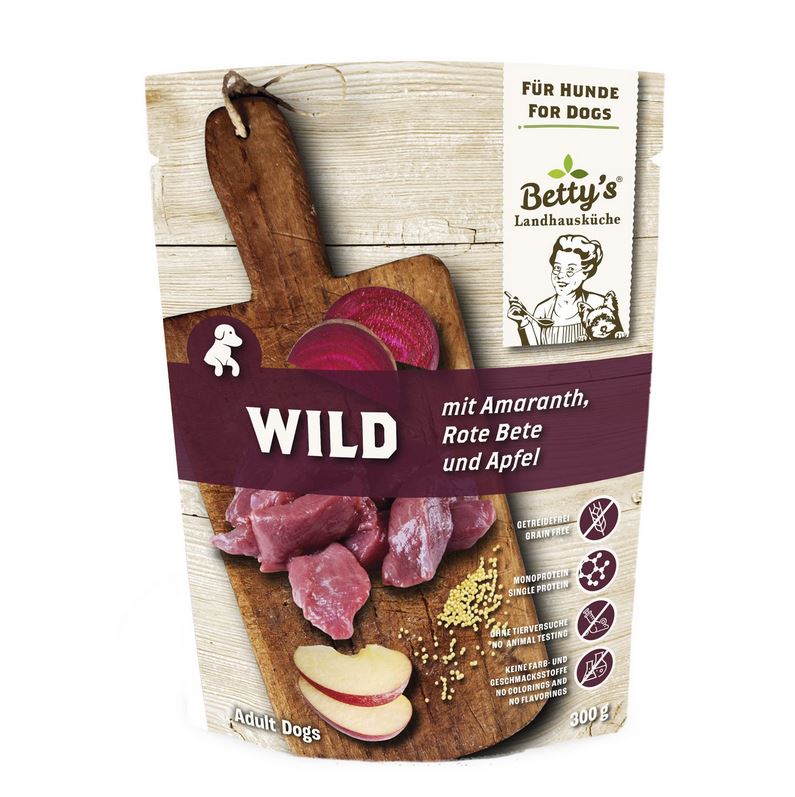 Bettys Landhausküche Hund FB Wild mit Rote Bete & Amaranth 300g