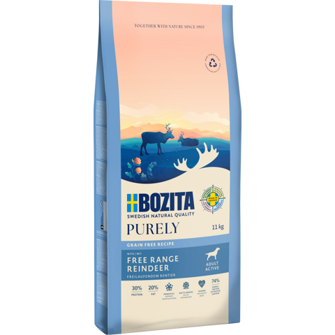 Bozita Dog Purely Adult Active mit Rentier