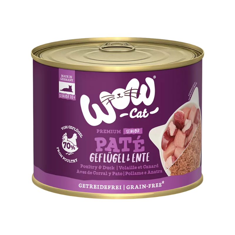 Wow Cat Dose Senior Geflügel & Ente 200g