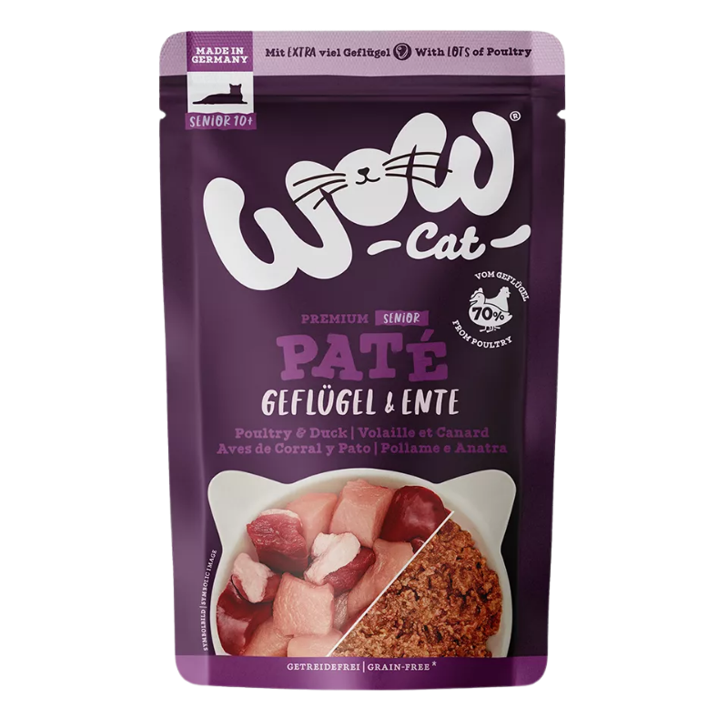 Wow Cat PB Senior Geflügel & Ente 125g