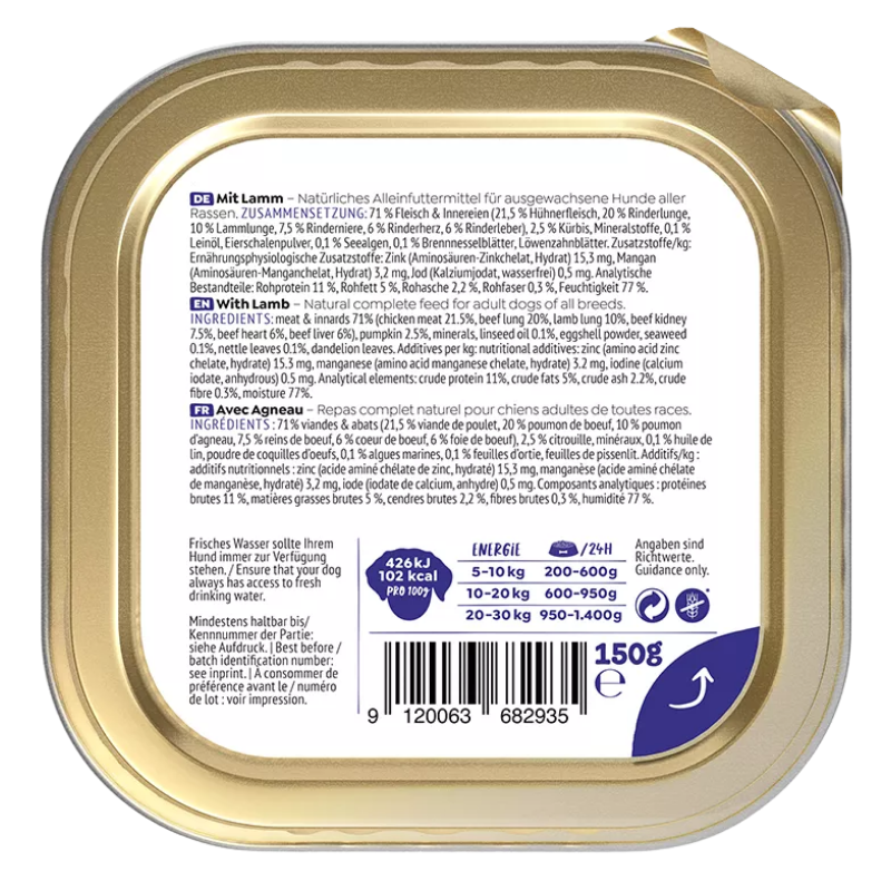 Wow Dog Schale Adult Lamm 150g