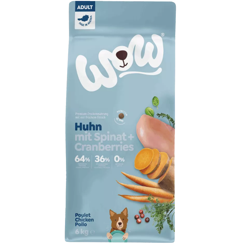 Wow Dog Trocken Adult Huhn