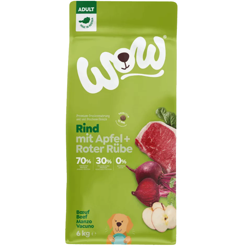 Wow Dog Trocken Adult Rind