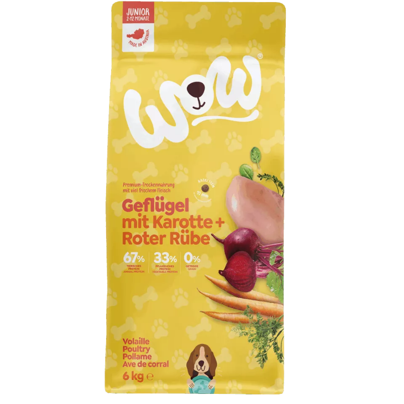 Wow Dog Trocken Junior Geflügel