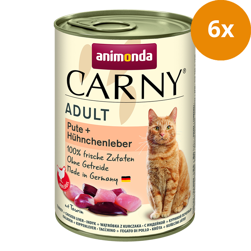 animonda Carny Adult Pute & Hühnchenleber 400 g