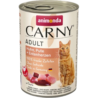 animonda Carny Huhn, Pute + Entenherzen 400g