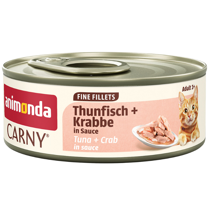 Animonda Cat Carny Fine Fillets Adult Thunfisch & Krabbe in Sauce 60 g