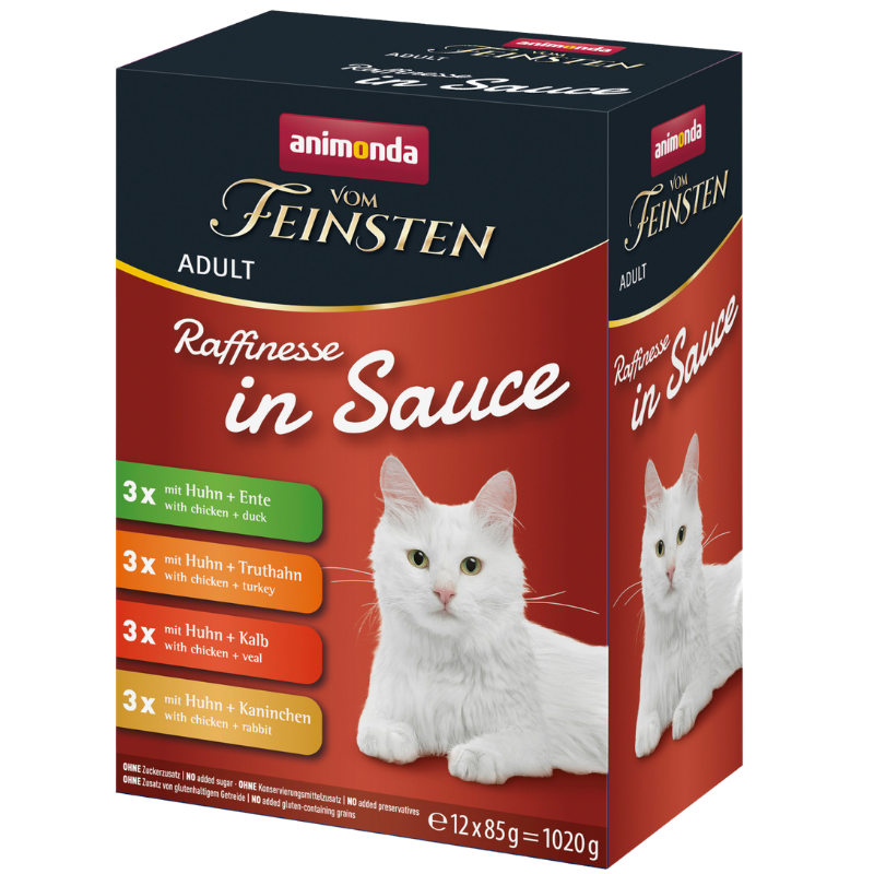 Animonda Cat vom Feinsten Raffinesse in Sauce Adult Mixpack 12 x 85 g