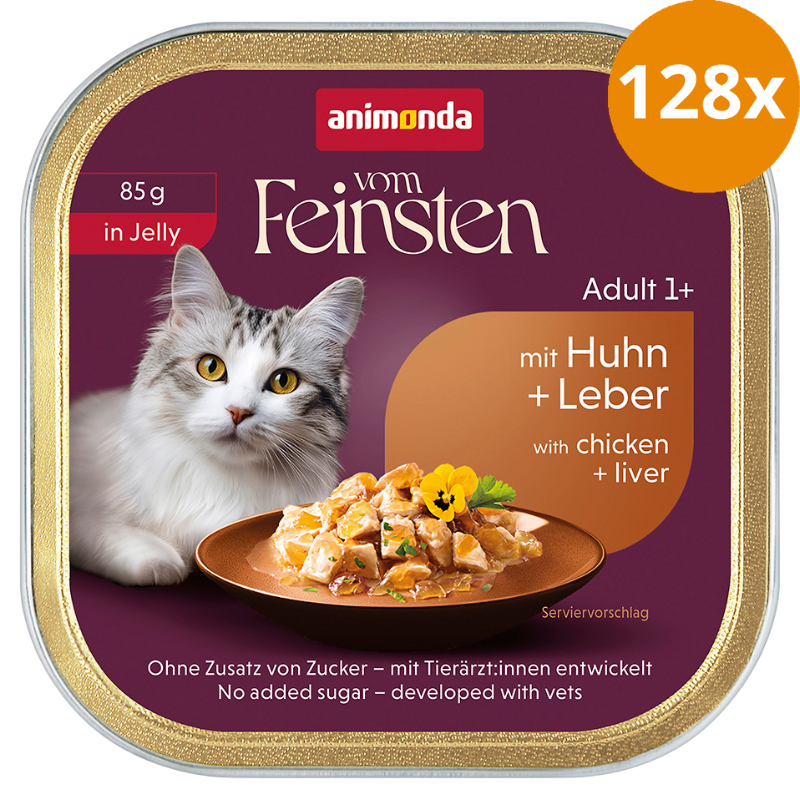 Animonda Cat vom Feinsten in Jelly Adult mit Huhn & Leber 85 g