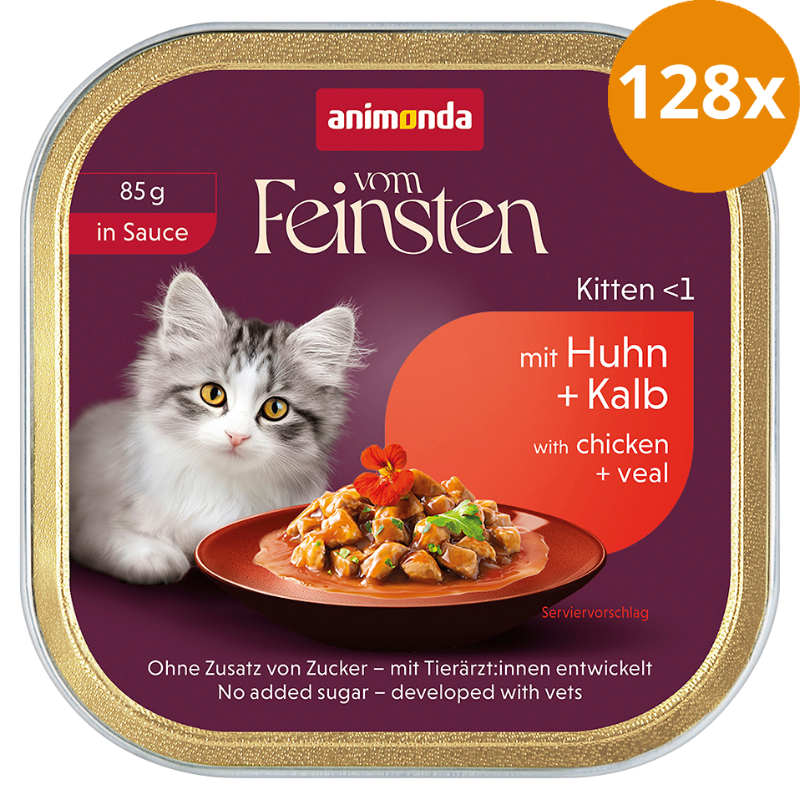 Animonda Cat vom Feinsten in Sauce Kitten mit Huhn & Kalb 85 g