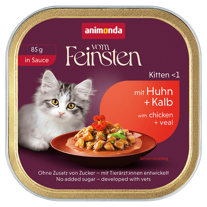 Animonda Cat vom Feinsten in Sauce Kitten mit Huhn & Kalb 85 g