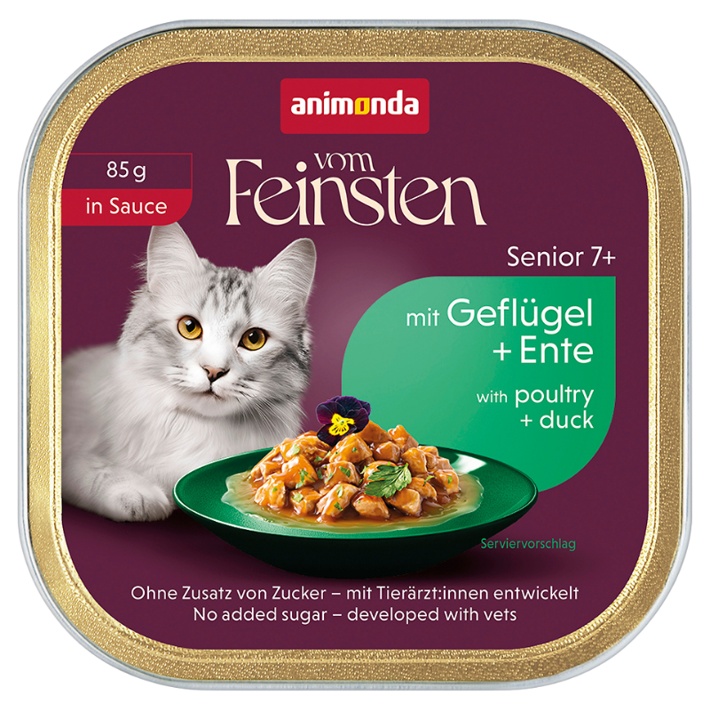 Animonda Cat vom Feinsten in Sauce Senior mit Geflügel & Ente 85 g