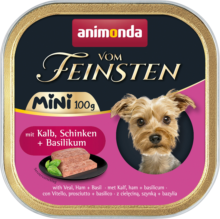 animonda Dog vom Feinsten Mini Adult Kalb, Schinken & Basilikum 100 g  günstig kaufen