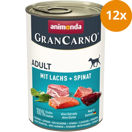 animonda GranCarno Adult mit Lachs & Spinat 400 g