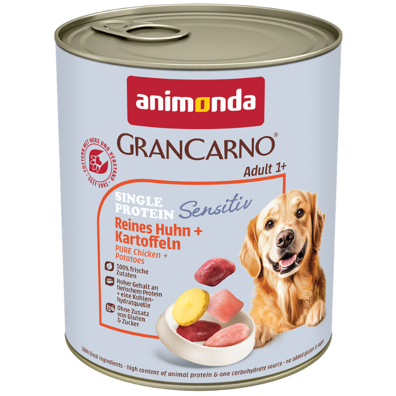 animonda GranCarno Adult Sensitiv Reines Huhn & Kartoffeln 800 g