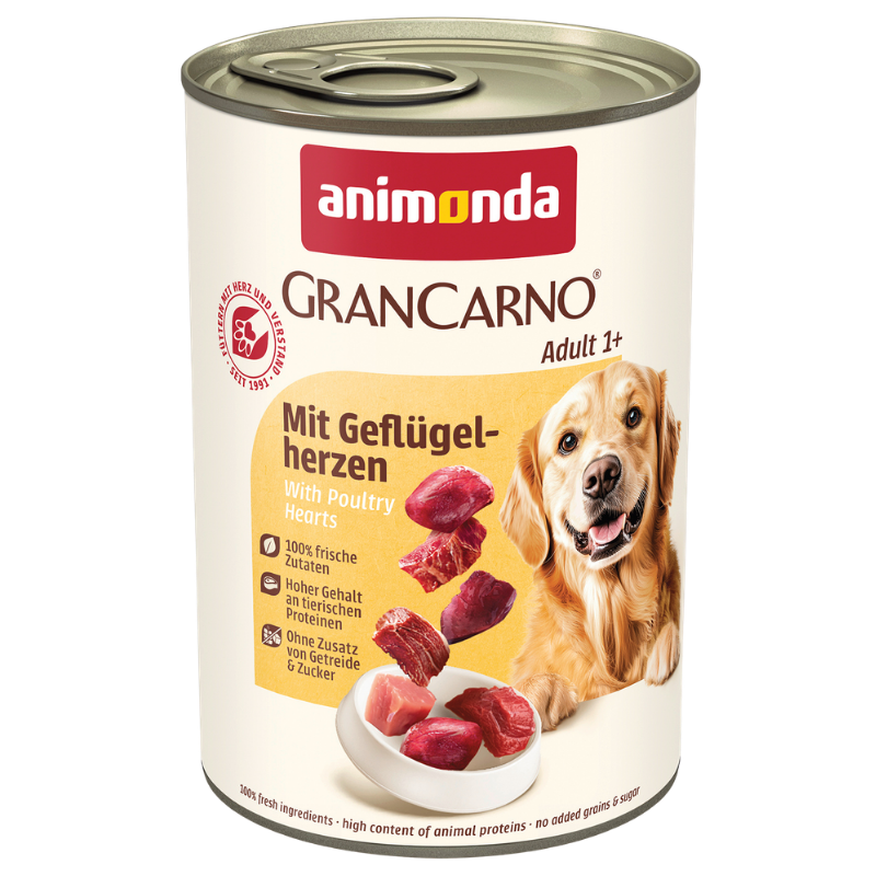 animonda GranCarno Adult Geflügelherzen 400 g