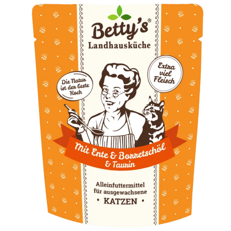 Bettys Landhausküche P.B. Katze mit Ente & Borretschöl 250 g