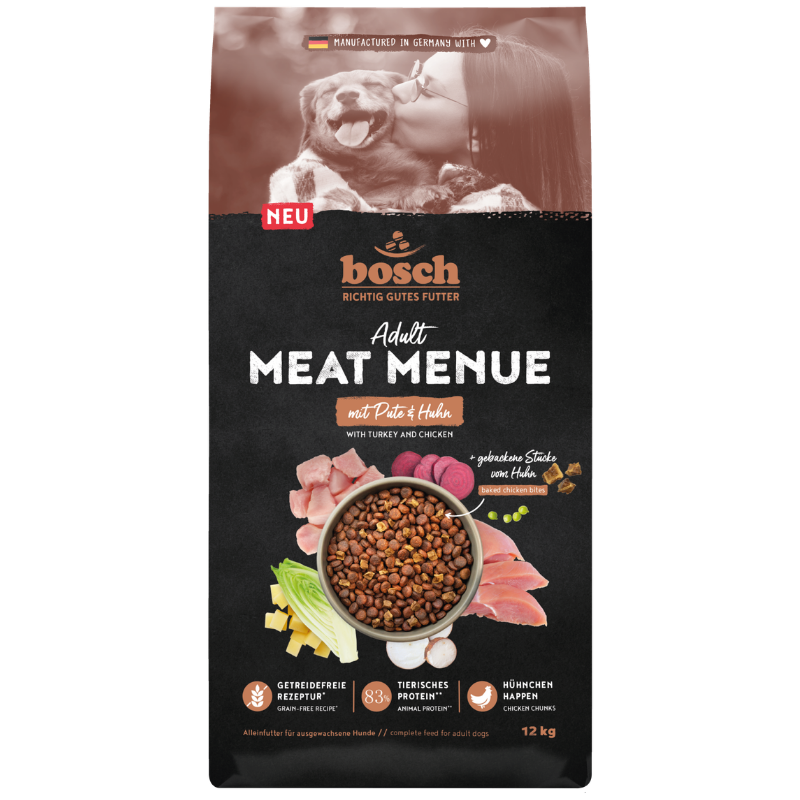 bosch MEAT MENUE Adult mit Pute & Huhn getreidefrei