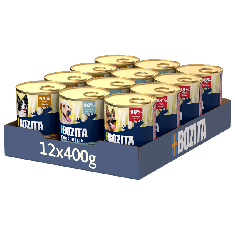 Bozita Dog Dose Pate Mix Tray 12 x 400 g