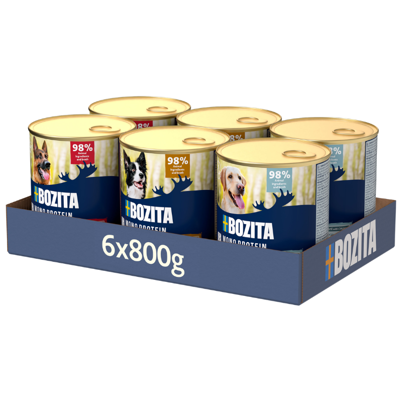 Bozita Dog Dose Pate Mix Tray 6 x 800 g