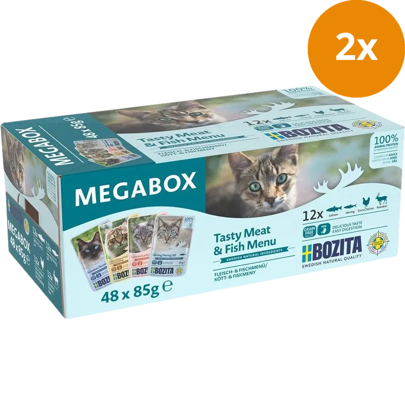 Bozita Häppchen in Soße PB Megabox 48 x 85 g