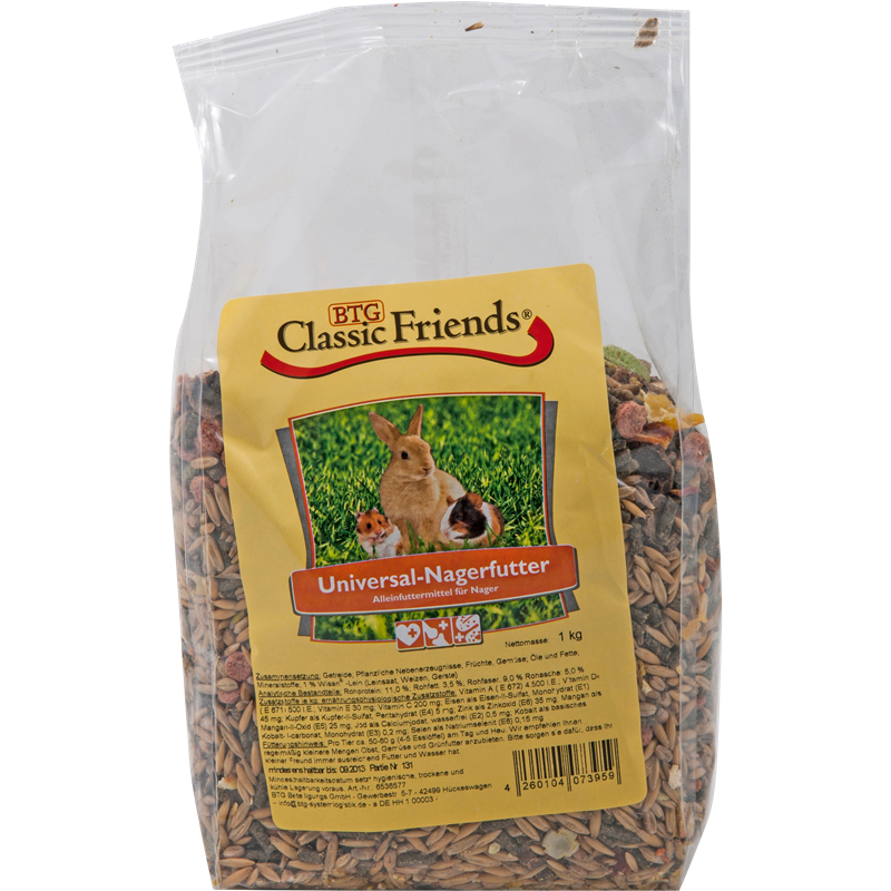 BTG Classic Friends Nagerfutter 1000 g