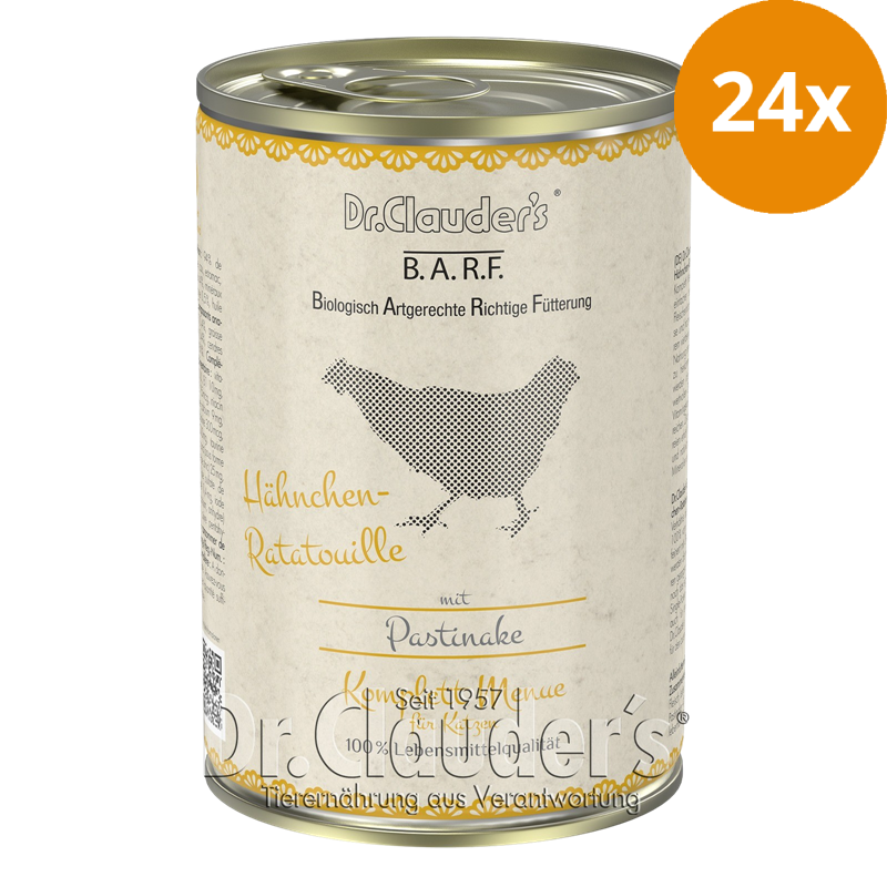 Dr.Clauder's BARF Komplettmenü Hähnchen-Ratatouille 400 g