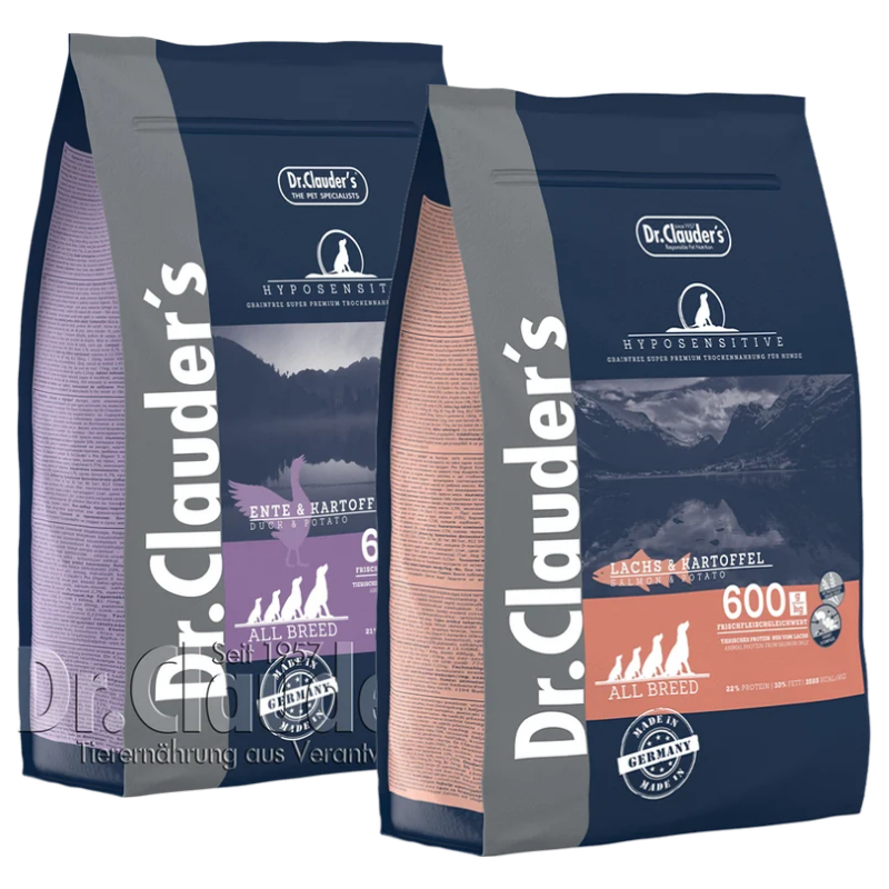 Dr.Clauder's Hyposensitive Ente & Kartoffel & Dr.Clauder's Hyposensitive Lachs & Kartoffel Sparpaket