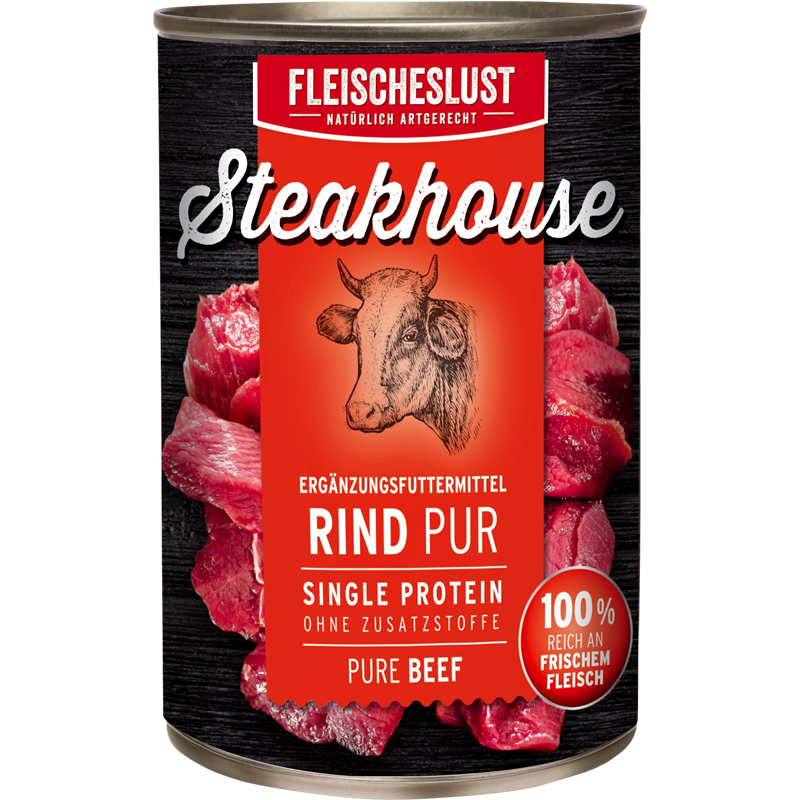 FLEISCHESLUST Steakhouse Rind Pur 820 g
