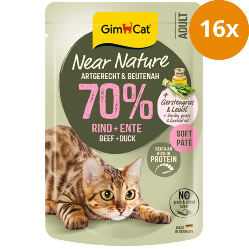 GimCat Near Nature Rind & Ente 85 g