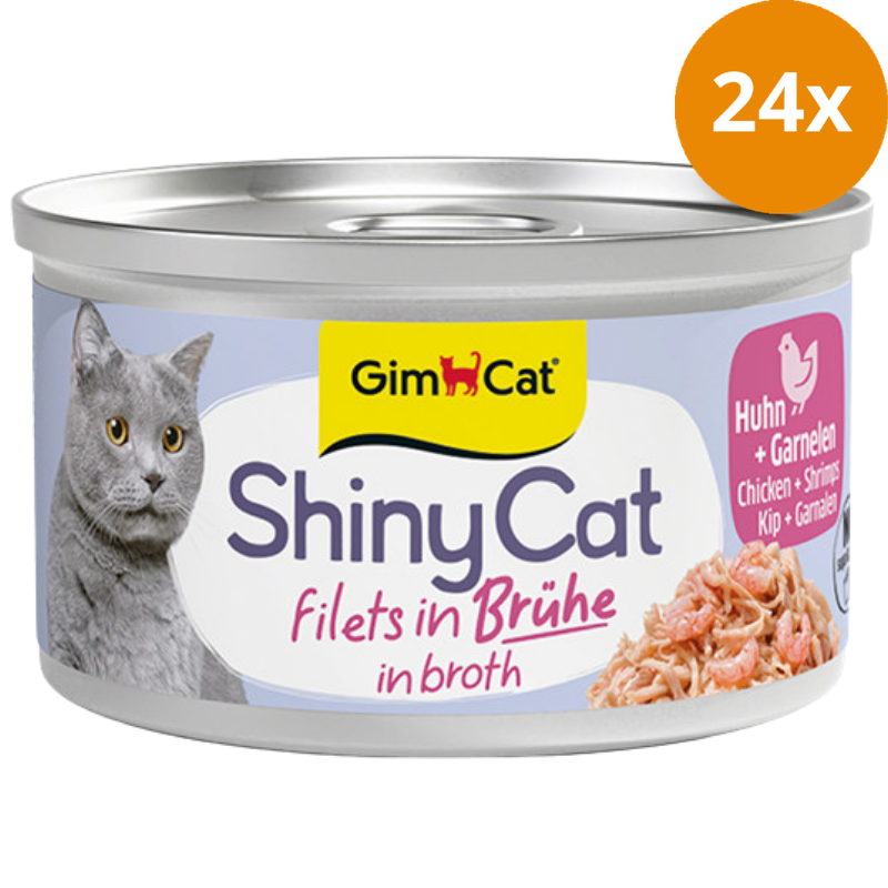 Gimpet ShinyCat in Brühe Hühnchen & Garnelen 70 g