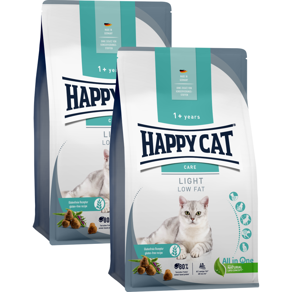 Sparpaket Happy Cat Care Adult Light 2 x 10 kg