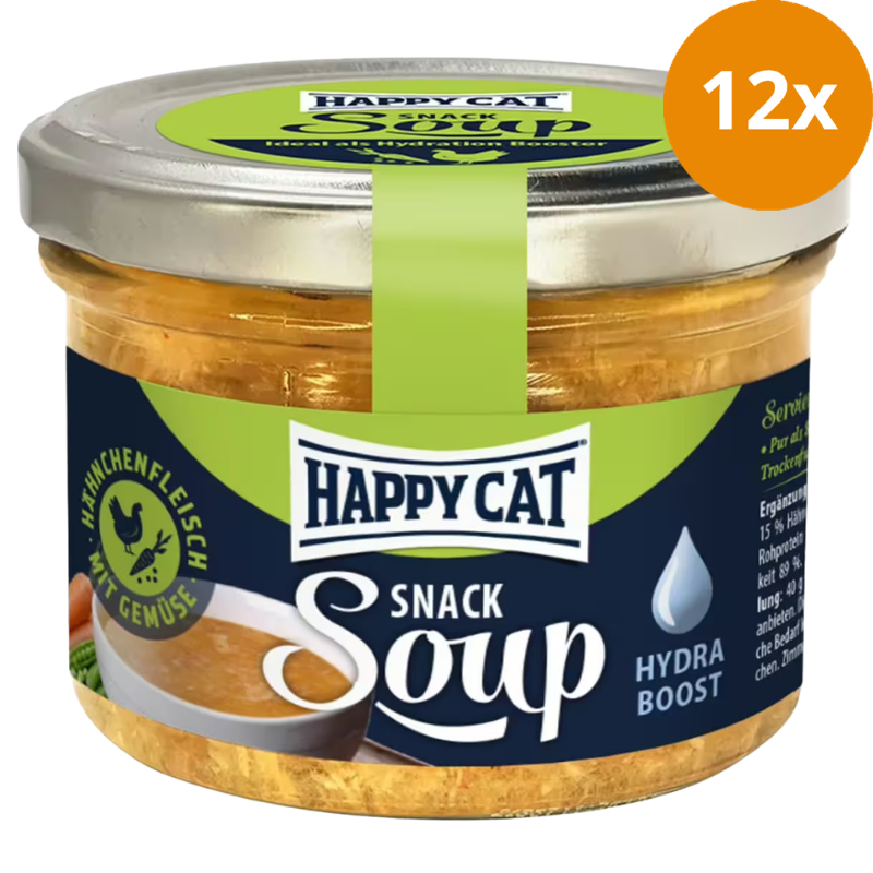 Happy Cat Snack Soup mit Hähnchenfleisch und Gemüse