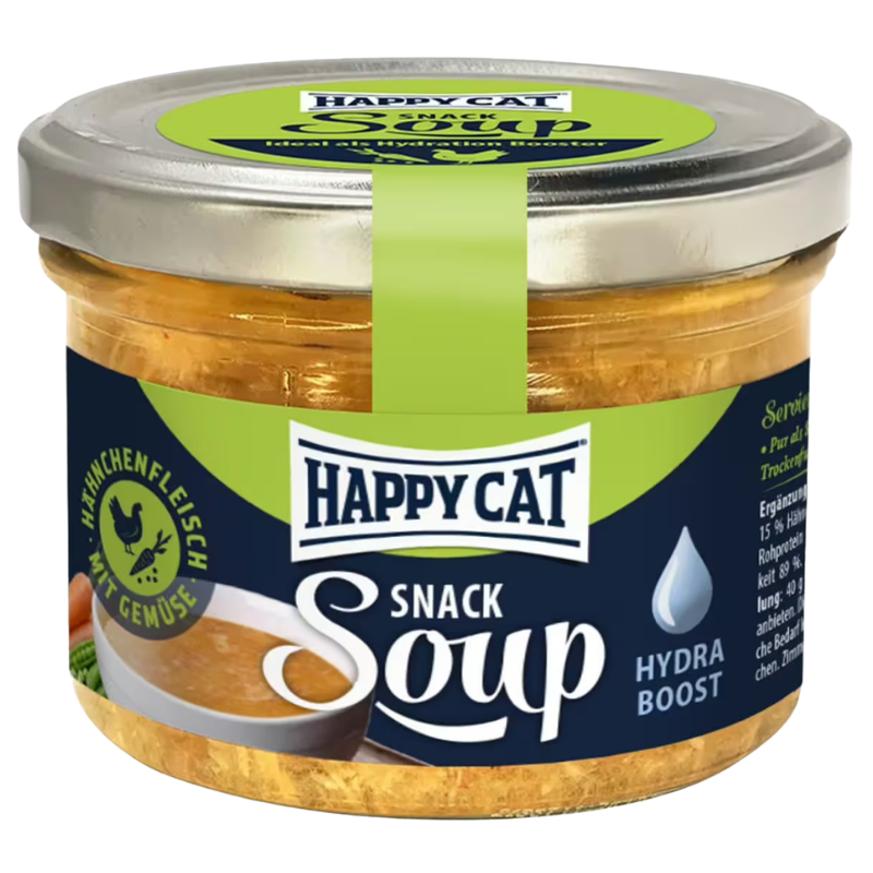 Happy Cat Snack Soup mit Hähnchenfleisch und Gemüse