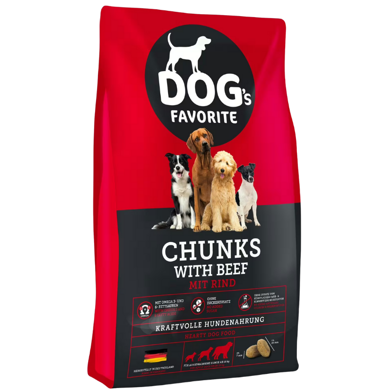 Dogs Favorite Chunks mit Rind günstig kaufen