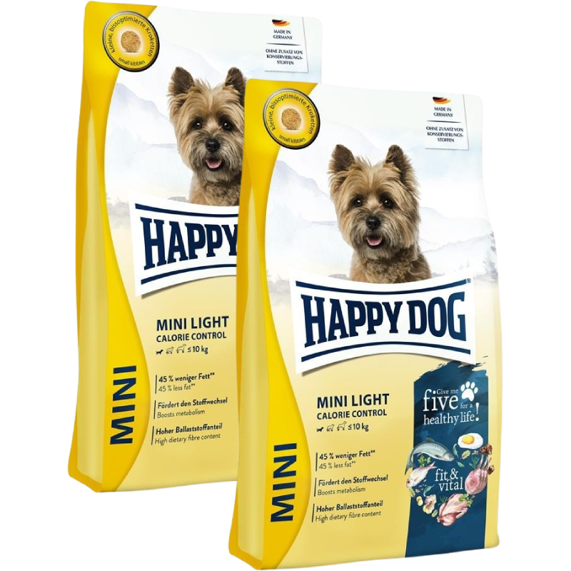 Sparpaket Happy Dog Fit & Vital Mini Light 2 x 4 kg
