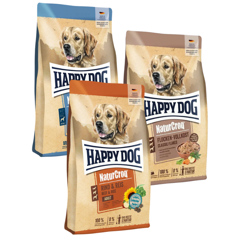 Happy Dog NaturCroq Mix Sparpaket - fröhlich mixen & sparen!