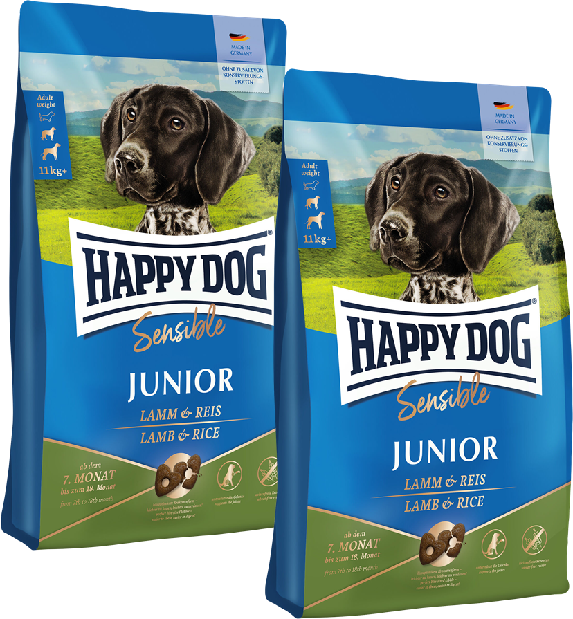 Sparpaket Happy Dog Sensible Junior Lamm & Reis 2 x 10 kg