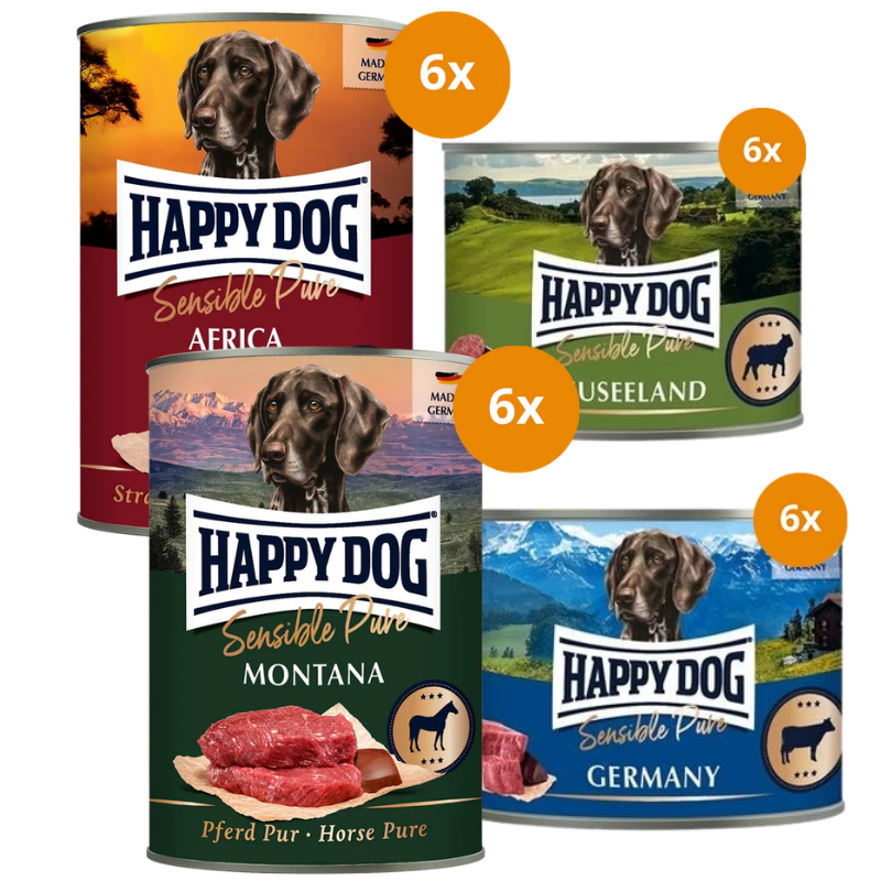 Happy Dog Sensible Pur 400 g & 200 g - fröhlich mixen & sparen!