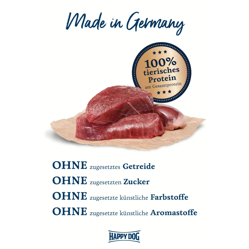 Happy Dog Sensible Pure Africa Strauß Pur 400 g