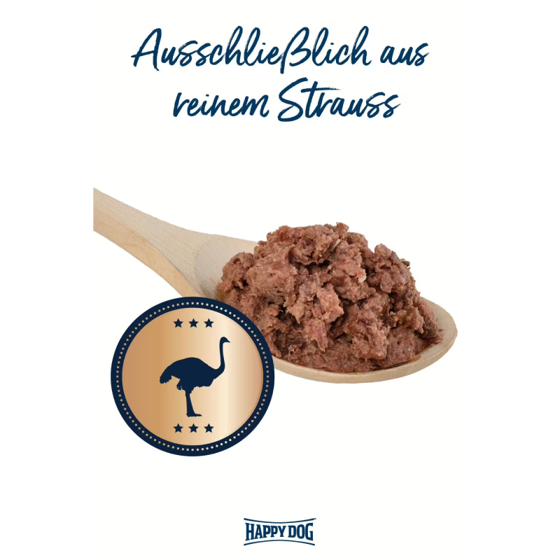 Happy Dog Sensible Pure Africa Strauß Pur 400 g