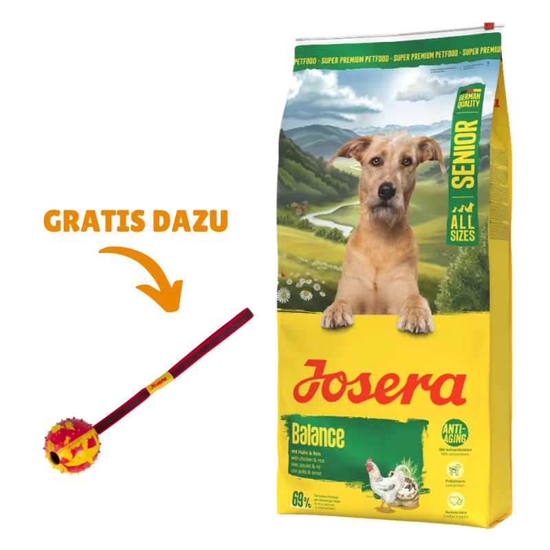 Josera Balance Senior 12,5 kg + GRATIS Josera Wurfball