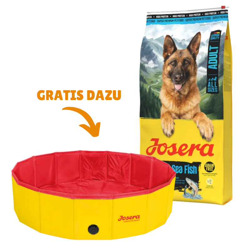 Josera High Protein Adult Sea Fish 12,5 kg + GRATIS Josera Hundepool