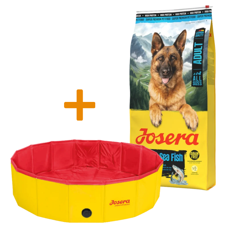 Josera High Protein Adult Sea Fish 12,5 kg + GRATIS Josera Hundepool