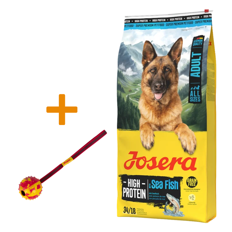 Josera High Protein Seefisch 12,5 kg + GRATIS Josera Wurfball