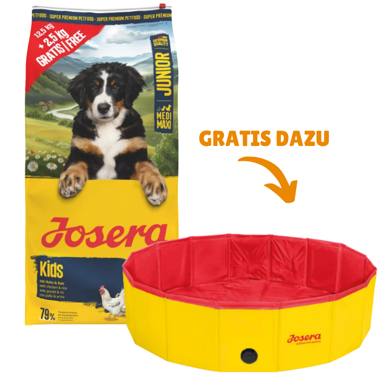 Josera Kids 15 kg + GRATIS Josera Hundepool